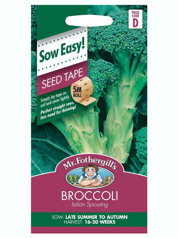 Mr Fothergills Broccoli Italian Sprouting Seed Tape