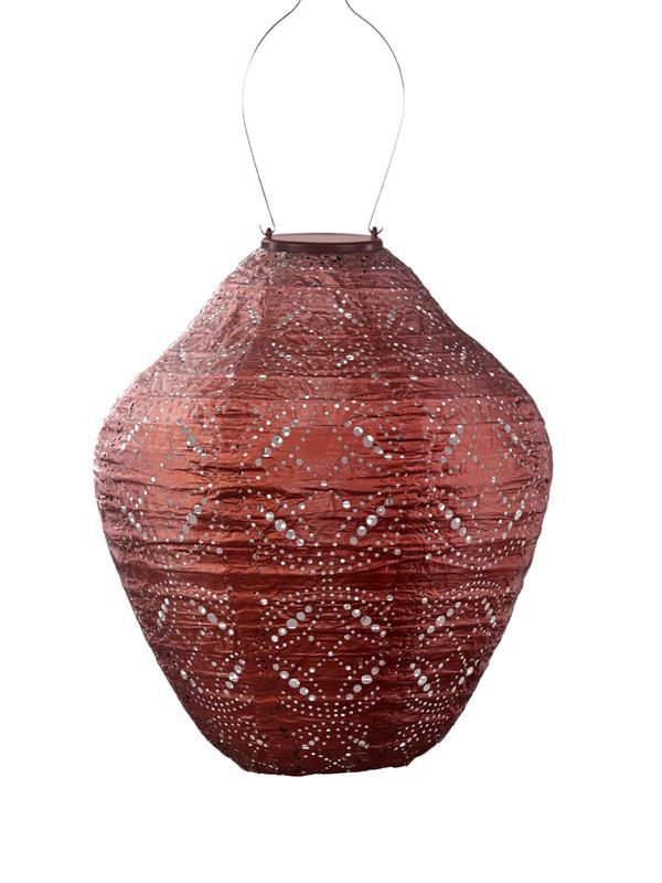 Lumiz Lantern Jar 30cm Copper Mandela