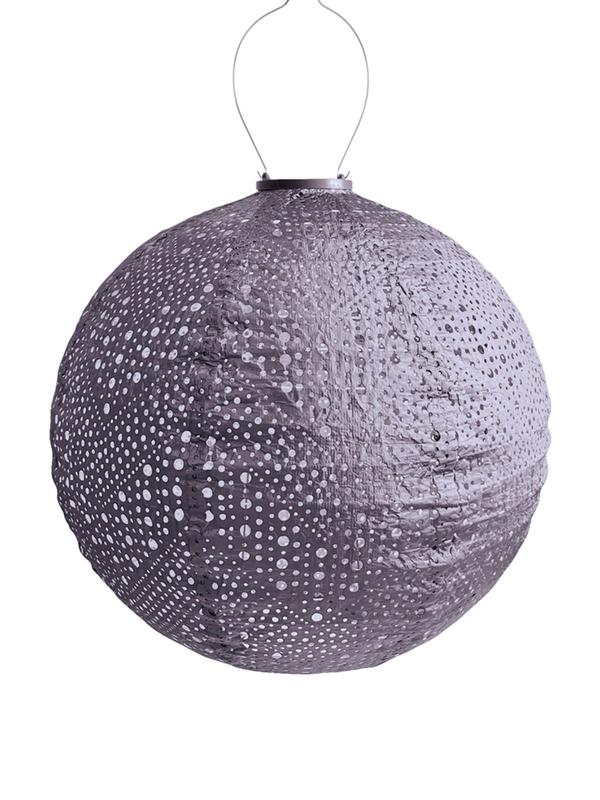 LANTERN CROWN 40CM Mauve Purple Verso