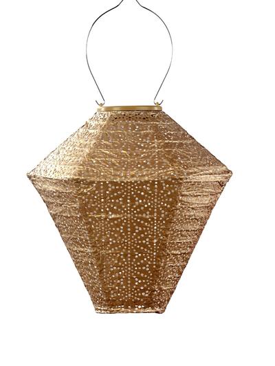Lantern Diamond 28cm Gold Sashiko 