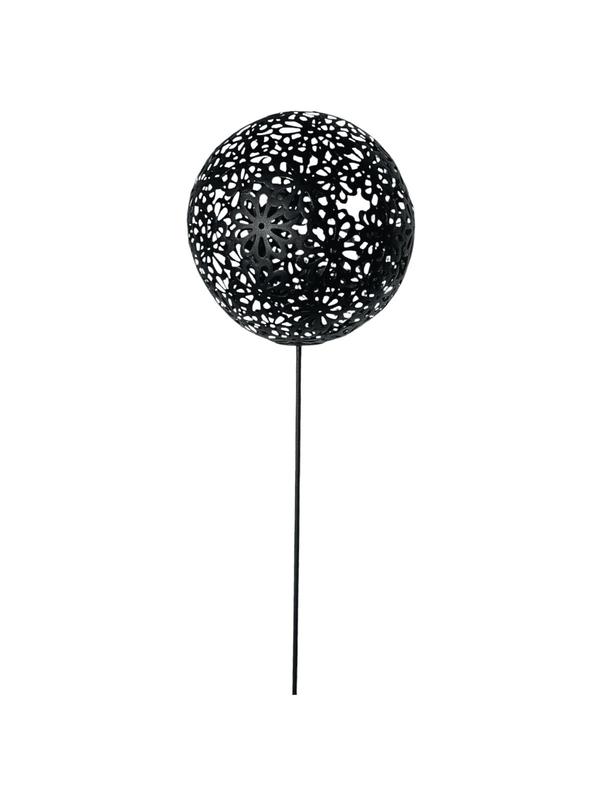 OMNI™ Black Floral Sphere - Large