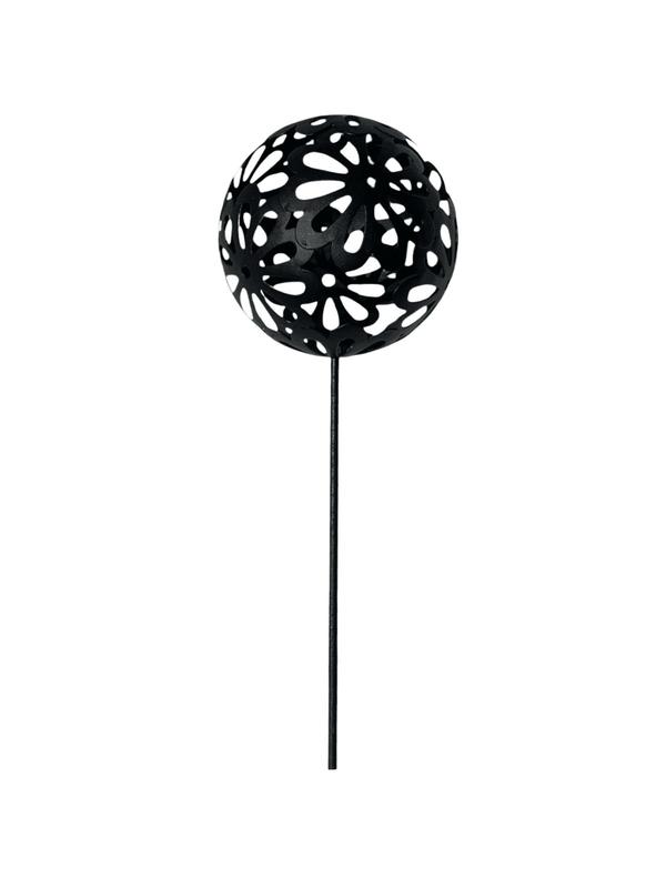 OMNI™ Black Floral Sphere - Large