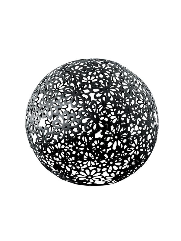 OMNI™ Black Floral Sphere - Extra Large