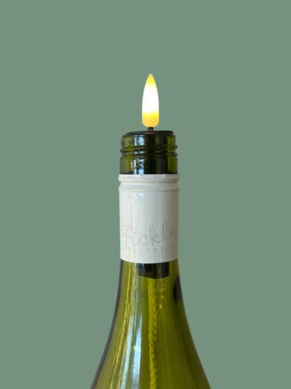 Stellar Bottle Flame with Wick in Gold