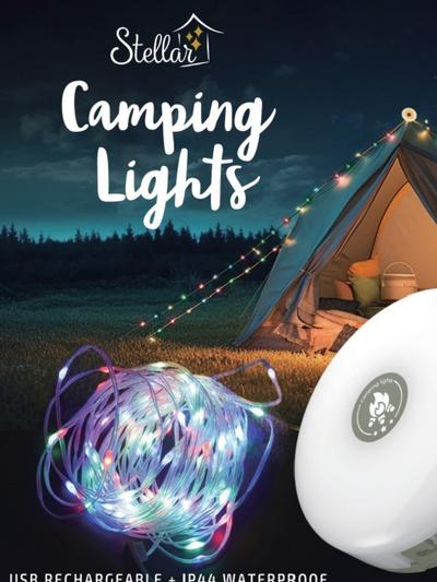 Stellar Haus Camping Lights Rainbow 10M