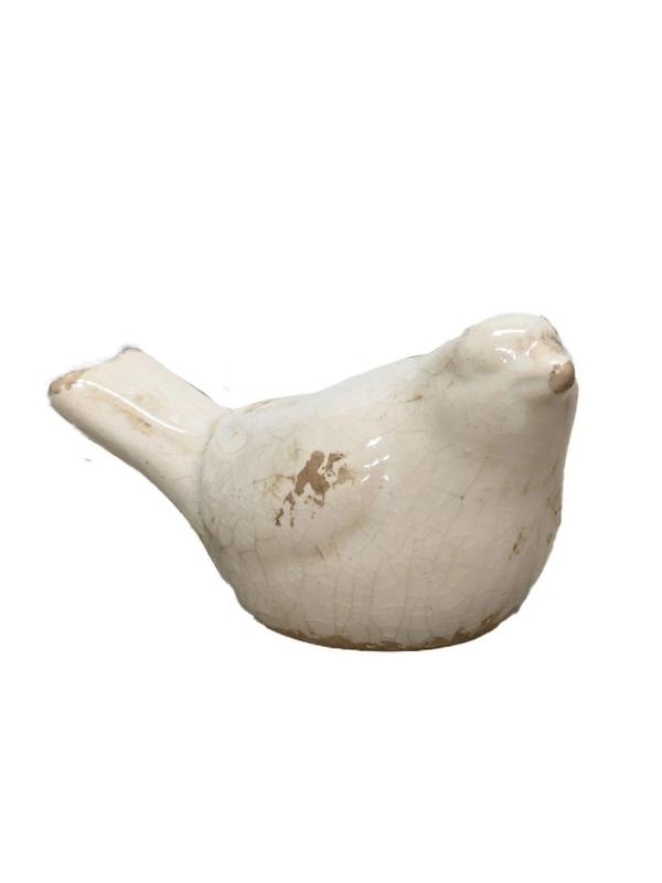 Ceramic Bird Cream Small