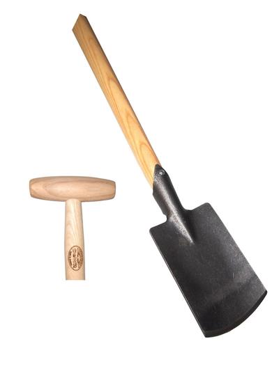 DeWit Border Spade 1m with ash wood handle
