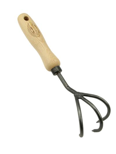 DeWit Cultivator 3 Tine 140mm with ash wood handle