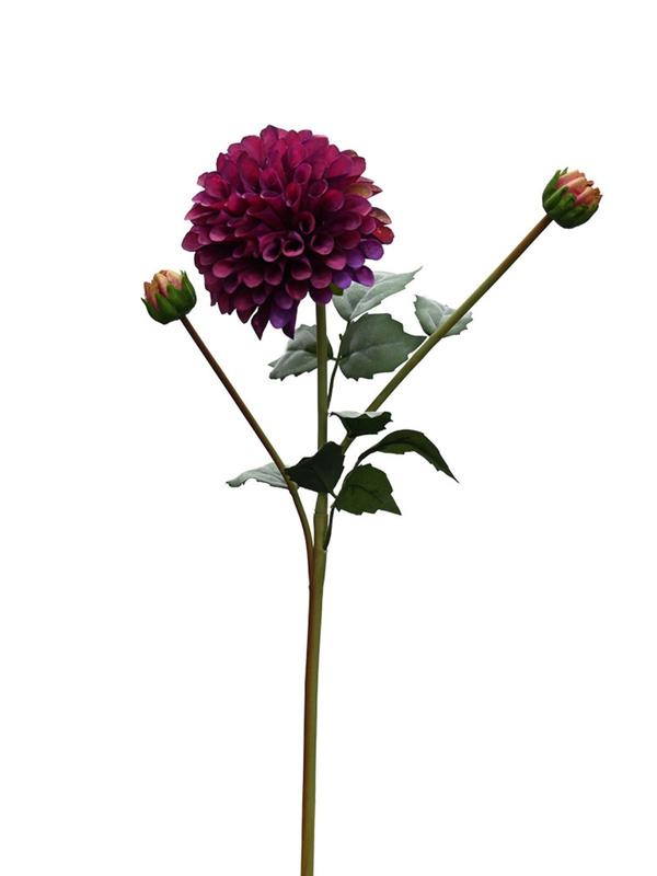 English Dahlia Magenta Faux Flower