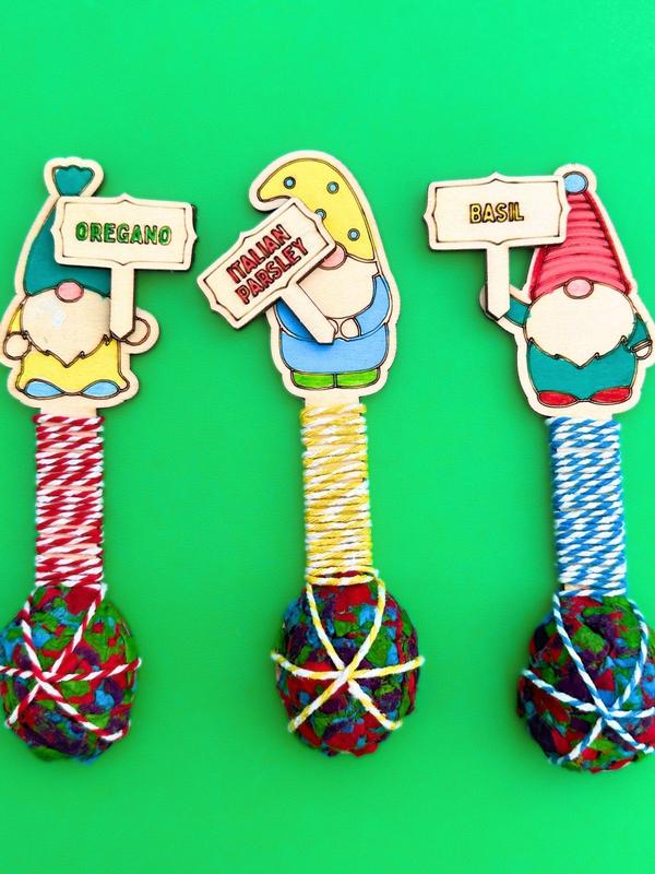 Kids DIY Gnome Pizza Seed Bombs