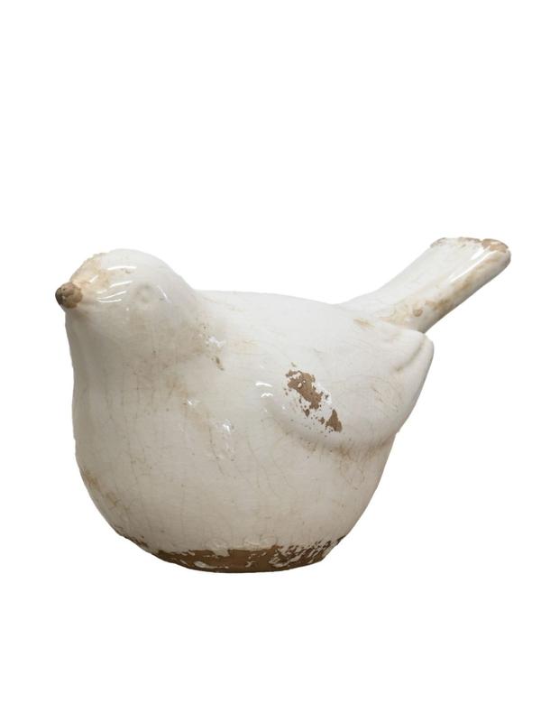 Ceramic Bird Cream Large
