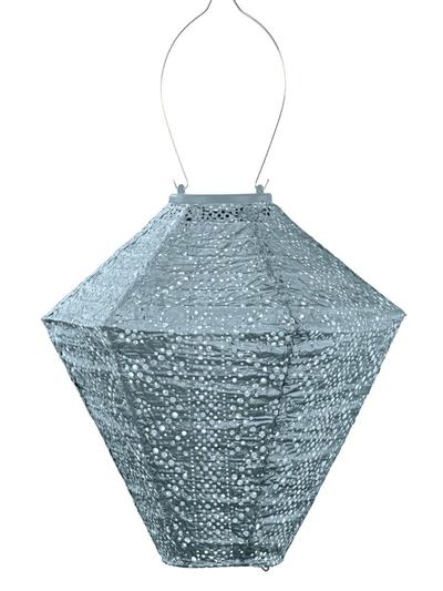 Lantern Diamond 28cm Grey Blue Lace 
