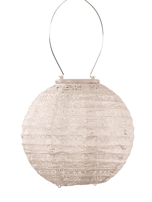 Lumiz Lantern Round 20cm Soft Blush Spectare