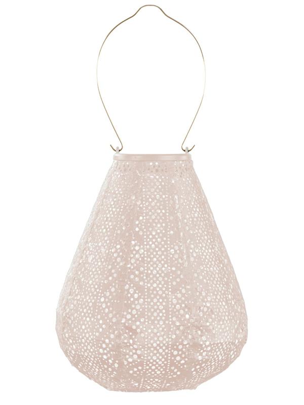 Lumiz Lantern Tulip 20cm Soft Blush Lace