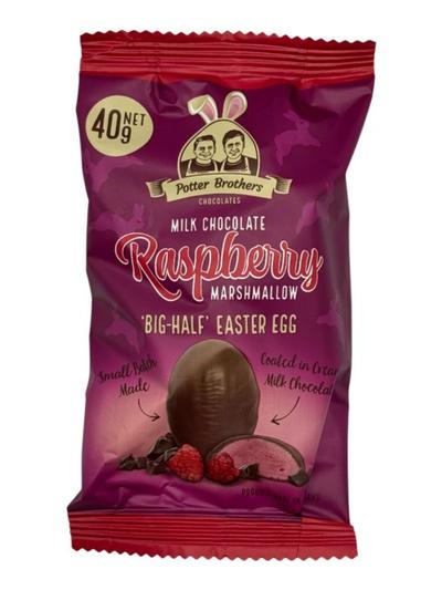 Milk Raspberry Big Half Easter Egg
