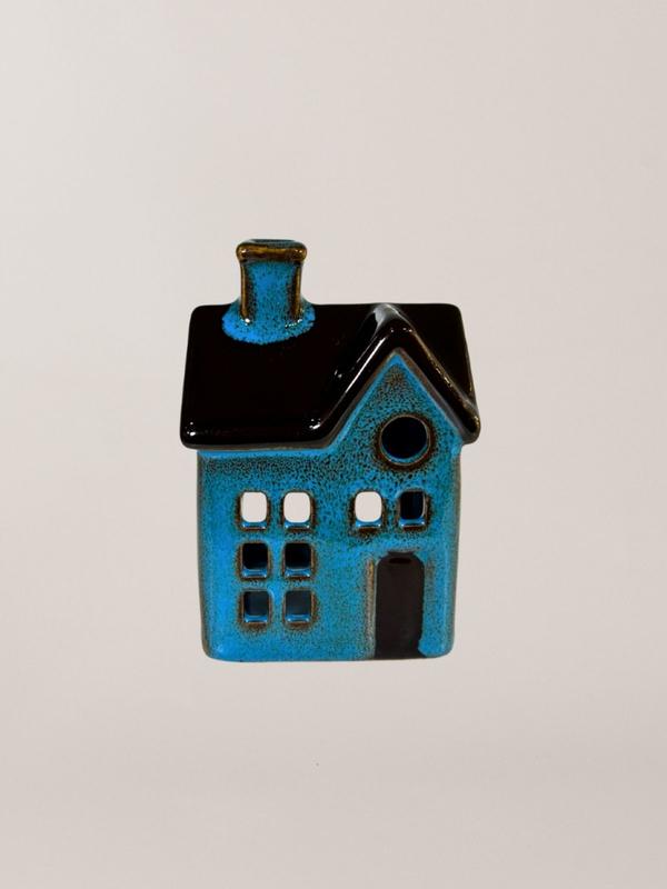 Stellar Navy Nook Cottage - Tea Light House 10cm