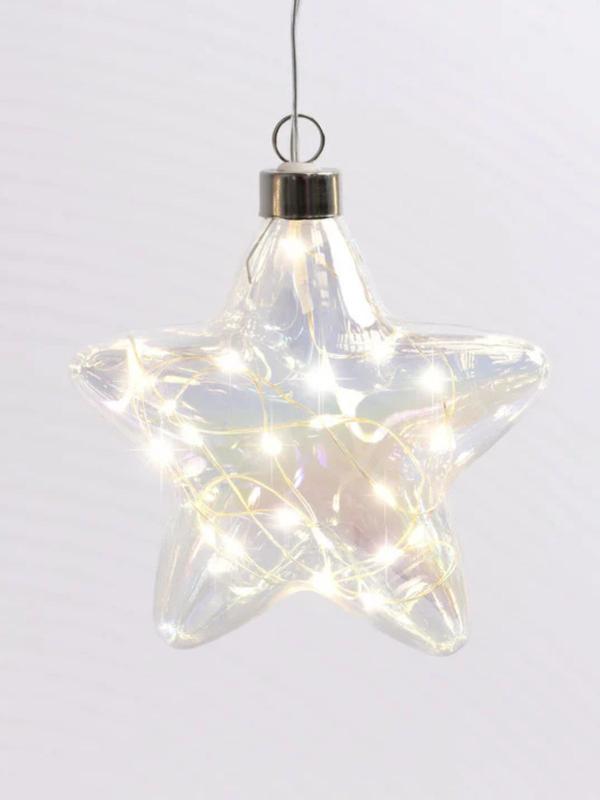 Stellar Pearl Tint Star Hanging Glass