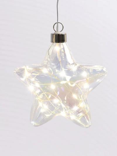 Stellar Pearl Tint Star Hanging Glass