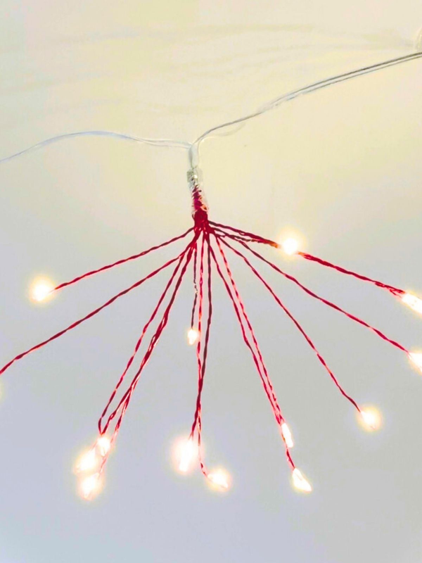 Stellar Starburst Garland 5m Red ´Pohutukawa´ Plug In