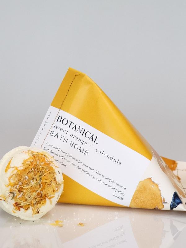 Sweet Orange & Calendula Bath Bomb
