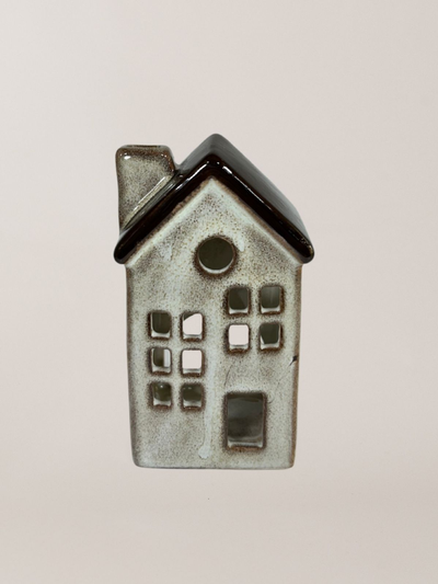 Stellar Toasted Marshmallow Cabin - Tea light house 10cm