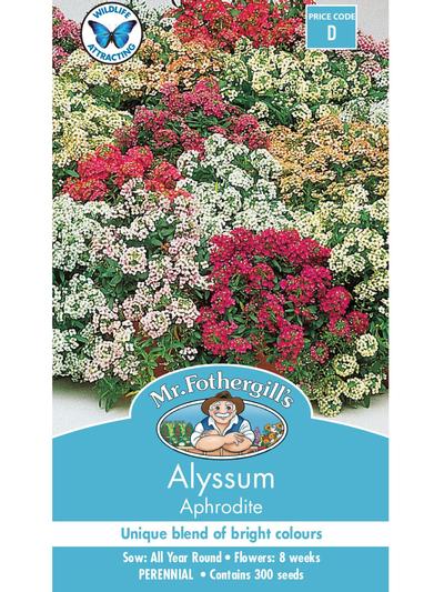 Mr Fothergills Alyssum Aphrodite Mixed Seeds