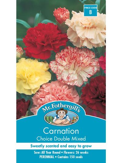 Mr Fothergills Carnation Choice Double Mixed Seeds