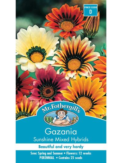 Mr Fothergills Gazania Sunshine F1 Seeds