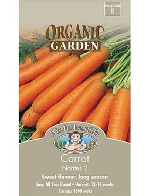 Mr Fothergills Carrot Early Nantes (Organic) Seeds
