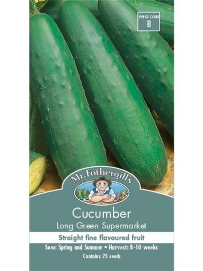 Mr Fothergills Cucumber Long Green Supermarket Seeds