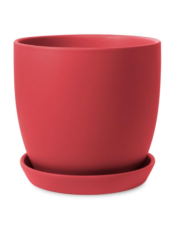 Classic Tulip Pot Raspberry 17cm