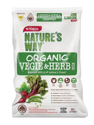 Yates Natures Way Organinc Vege and Herb Mix 30L 
