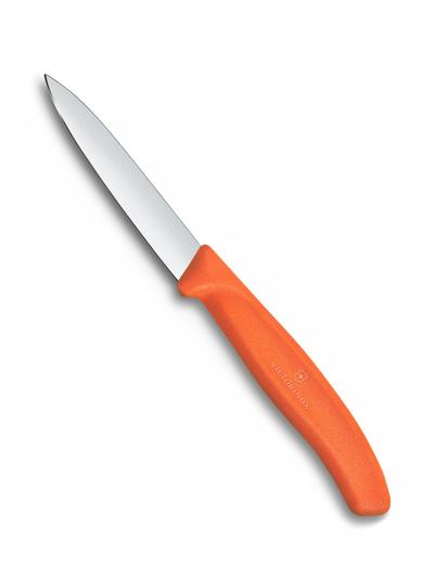 Victorinox Swiss Classic Plain Edge Paring Knife 8cm – Tangerine Orange
