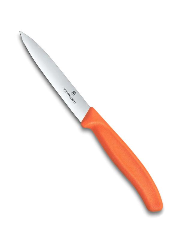 Victorinox Swiss Classic Plain Edge Vegetable Knife 10cm – Tangerine Orange