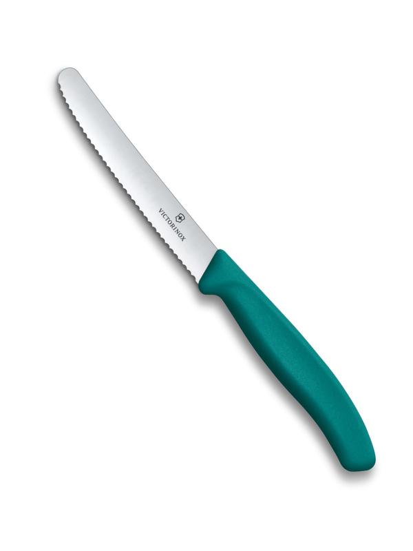 Victorinox Swiss Classic Wavy Edge Paring Knife 11cm – Kale Green