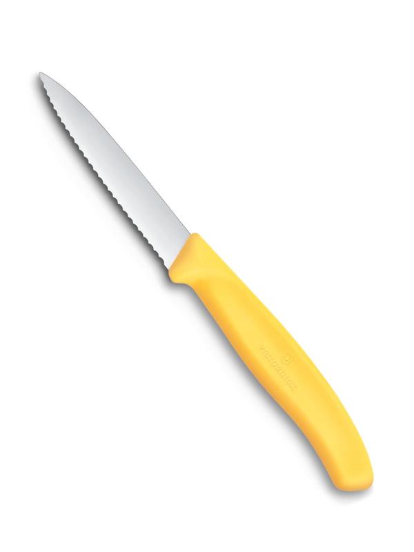 Victorinox Swiss Classic Wavy Edge Paring Knife 8cm – Lemon Yellow