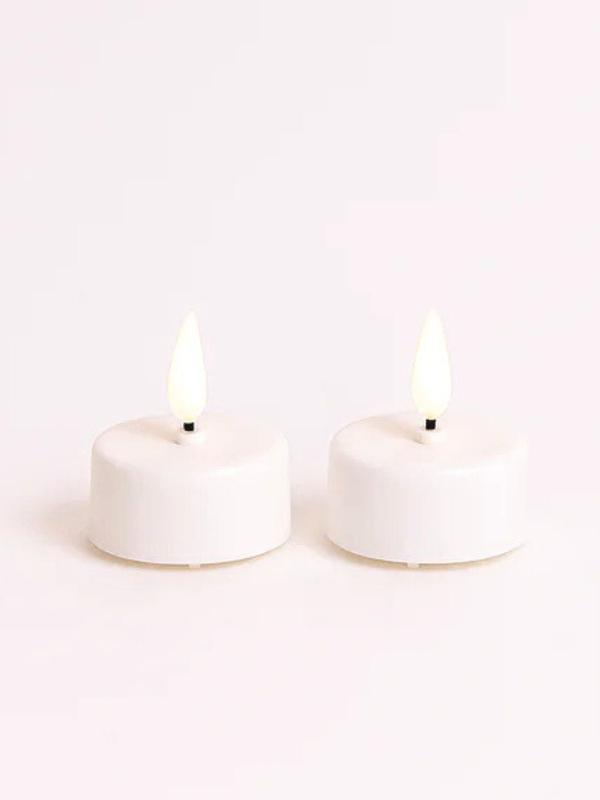 Stellar White LED Tealight Candles Six Pack